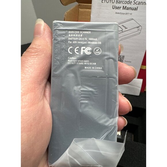Eyoyo Wireless Barcode Scanner 1D Eyoyo-2877 Rechargeable USB For iOS/Android - Picture 4 of 4